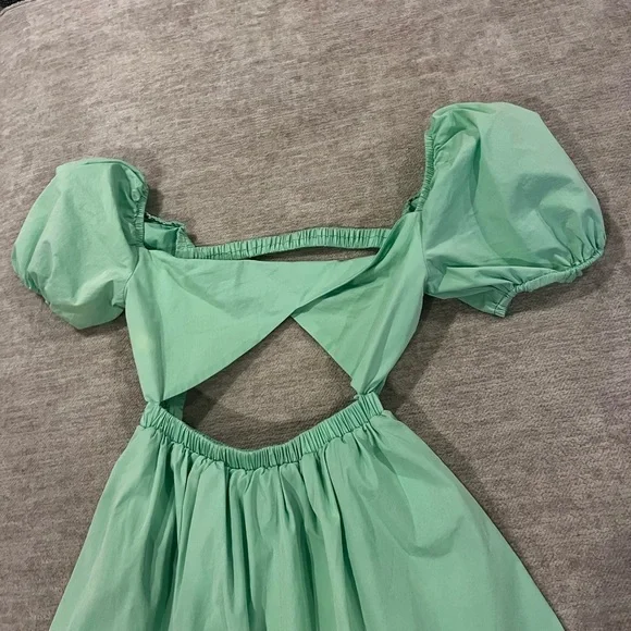 Beginning Boutique Cannes Mini Dress Apple Green Size 8 - Picture 4 of 6